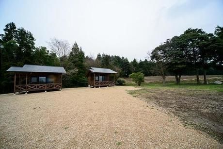 やまもり温泉キャンプ場のテントサイトの写真