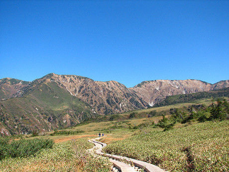 立山登山口から見える景色