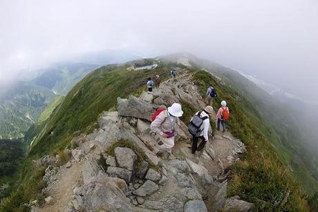 八方尾根の山頂付近の写真