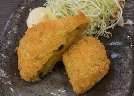かぼちゃと生ハムのはさみ揚げ