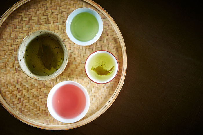 いろいろな種類のお茶