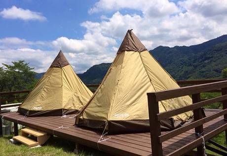 相模湖リゾートプレジャーフォレストの園内にあるキャンプ場