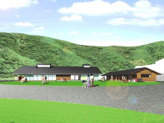 スノーピークおち仁淀川キャンプフィールドに併設される直営店完成イメージ