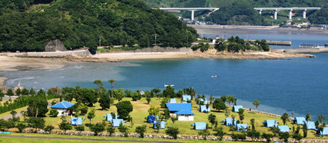 御立岬公園キャンプ場の全体像