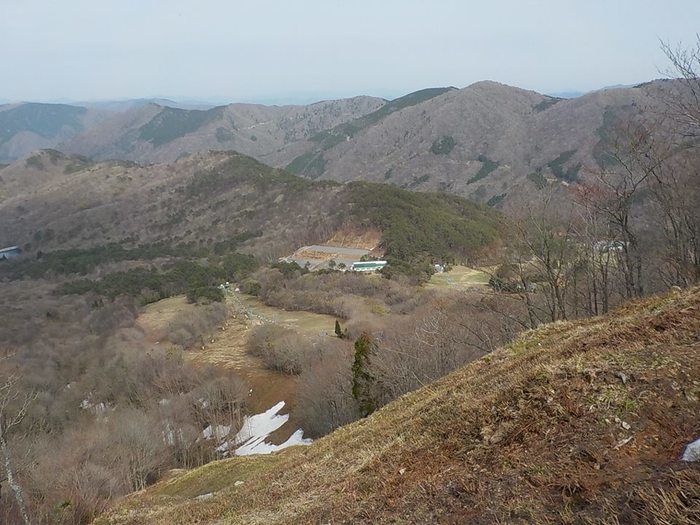 恐羅漢エコロジーキャンプ場の遠景