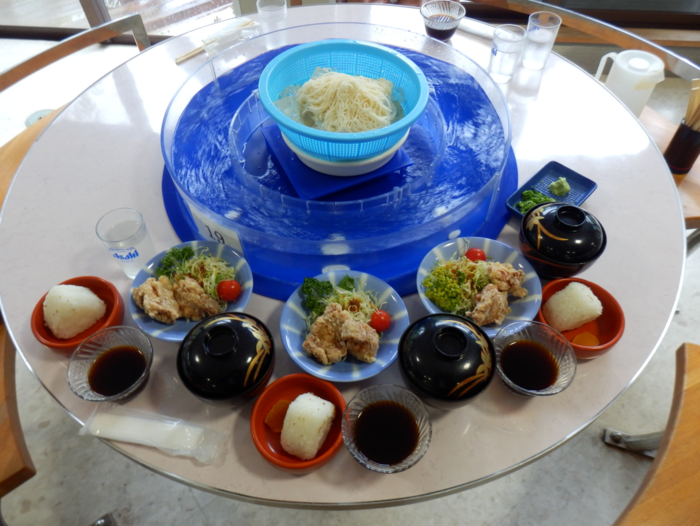 観音滝公園キャンプ場 流しそうめんセット