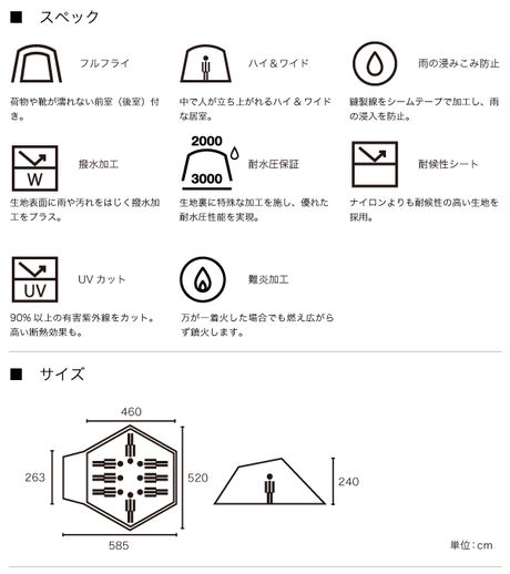 グランベーシック Tepee 520-AH の商品詳細情報