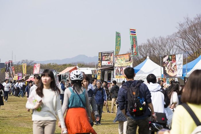 アウトドアフェスと同時開催のフードフェスティバル