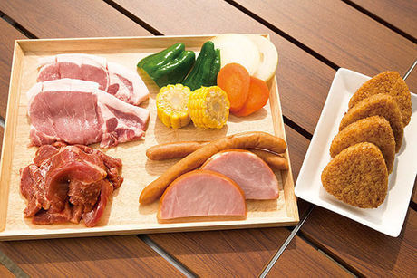 幕張海浜公園バーベキューガーデンのバーベキュー食材 レギュラーセット