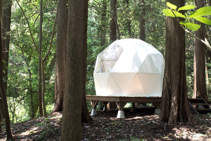 INN THE PARKのドーム型テント