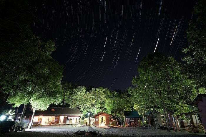 星の輝く篠沢大滝キャンプ場