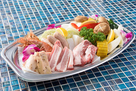 カーメルビーチクラブのバーベキュー食材