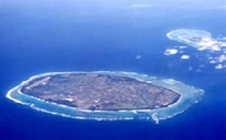 多良間島の上空からの写真