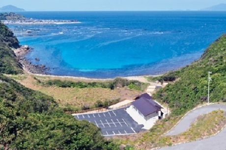 竜ヶ浜キャンプ場の外観