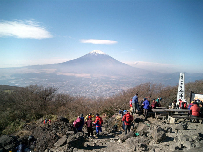 金時山山頂からの風景