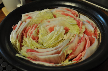 豚バラと白菜のミルフィーユ鍋