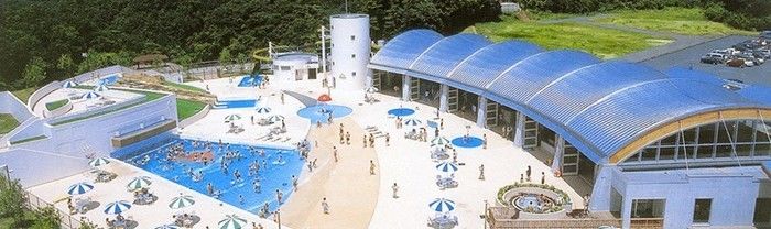 上空から見た大子広域公園 オートキャンプ場グリンヴィラ