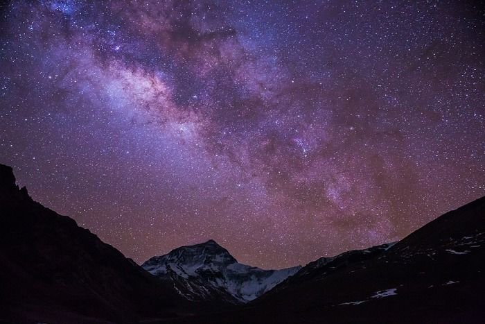 満天に広がる星空