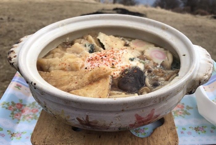 鍋割山の鍋割うどん