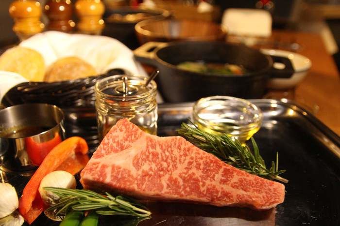ディナーのコース料理