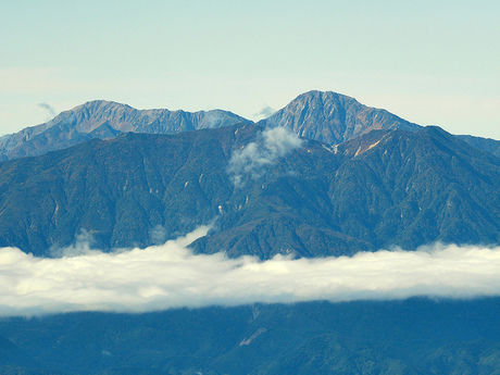 金峰山頂上からの景色