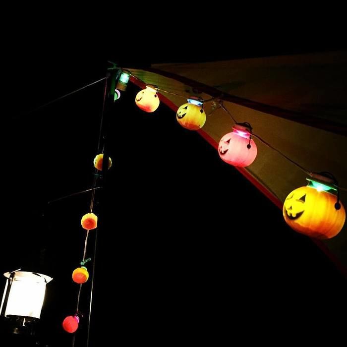テントの飾り,飾り付け,ハロウィーン