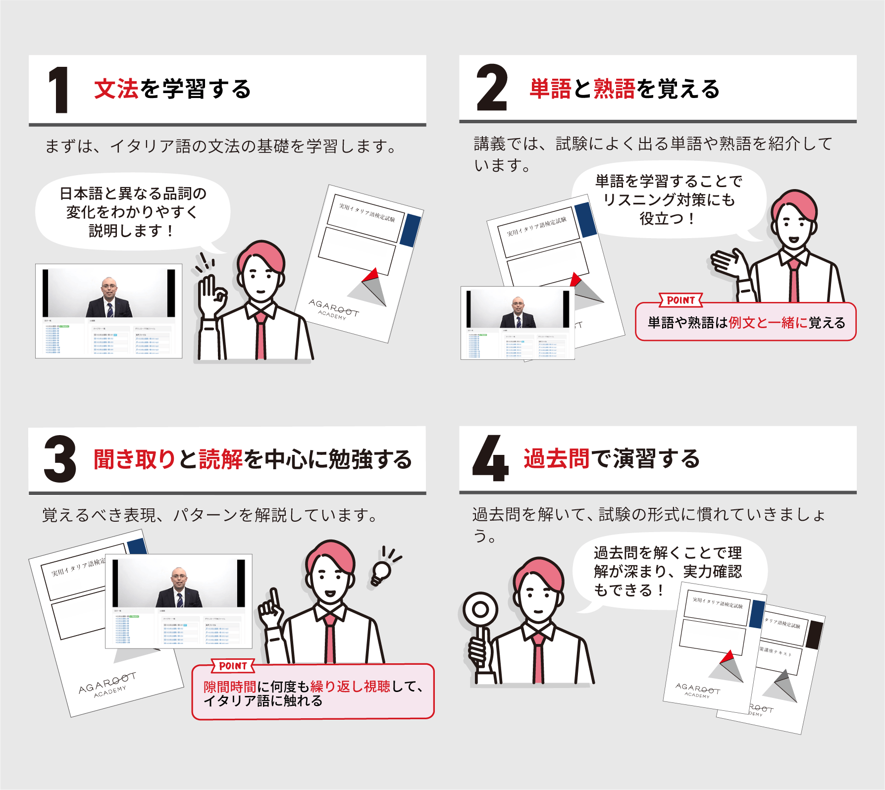 実用イタリア語検定試験(伊検)3級対策講座 | アガルートアカデミー 実用イタリア語検定試験(伊検)3級対策講座 | アガルートアカデミー