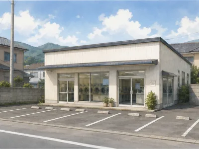 山梨県コインランドリー家賃安く利益が取りやすい　初期抑えて投資　リノベ向け