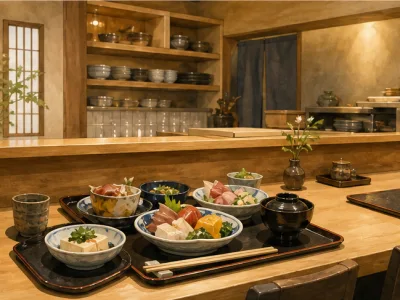 日本料理店、黒字運営、固定客多数で店舗営業、ケータリング(仕出し)、デリバリーまで行う