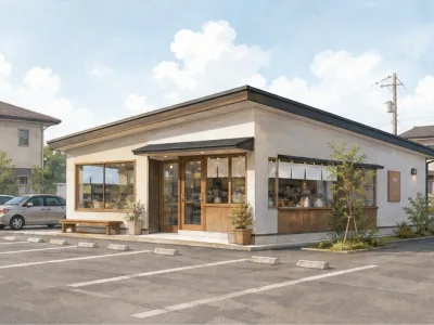 【岐阜県関市】幹線道路沿い・築４年・月商２００万円・駐車場１６台完備のカフェ事業譲渡
