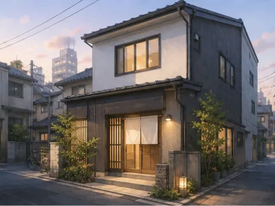 【墨田区/最大10名/旅館業/普通借家】駅徒歩5分・和モダン戸建て旅館業