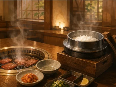 名物生タンと釜炊きご飯が人気の焼肉店
