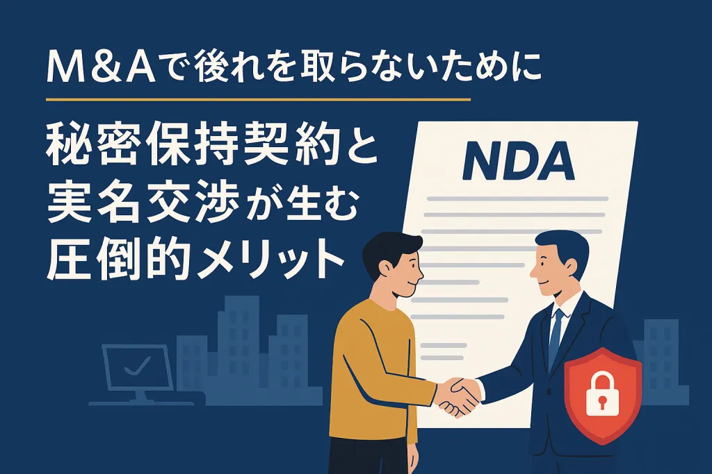 M&Aで後れを取らないために──秘密保持契約と実名交渉が生む圧倒的メリット