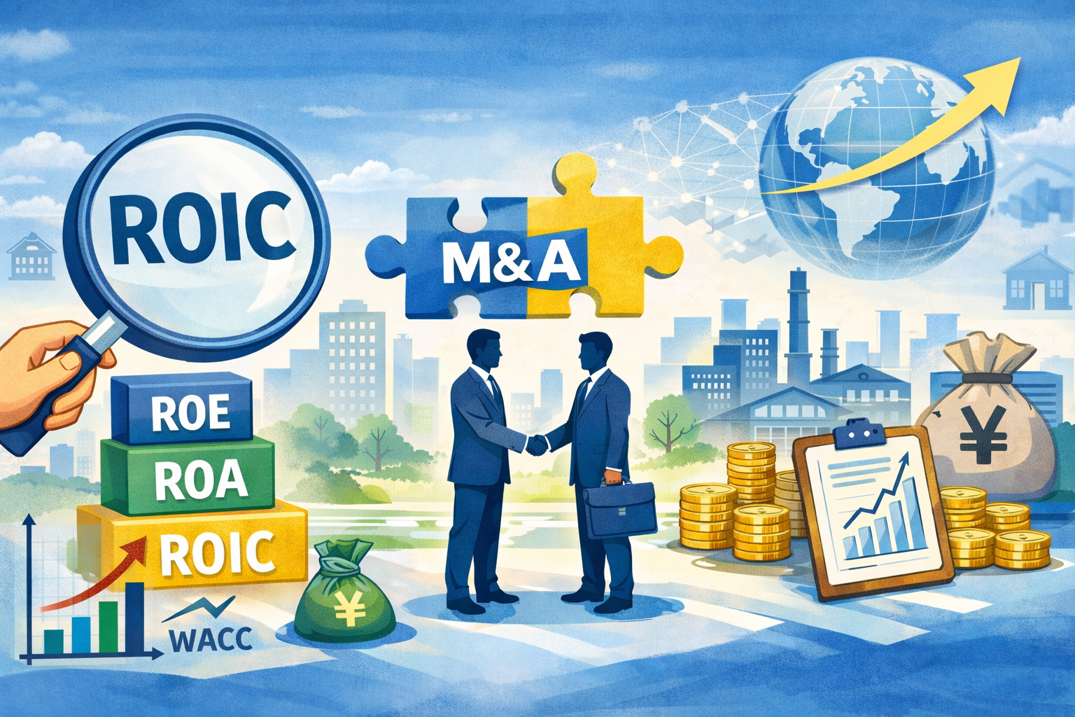ROE・ROA・ROICで読み解くM&A戦略｜資本効率経営の実践ポイント