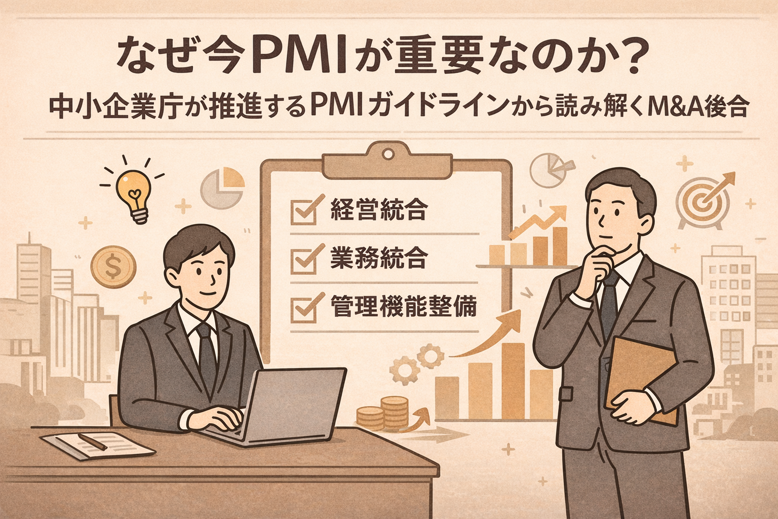 なぜ今PMIが重要なのか？中小企業庁PMIガイドラインから読み解くM&A後統合