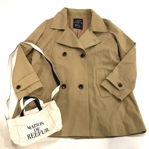 メゾンドリーファー 36 トレンチコート ベージュ 他 ミニ ショルダー