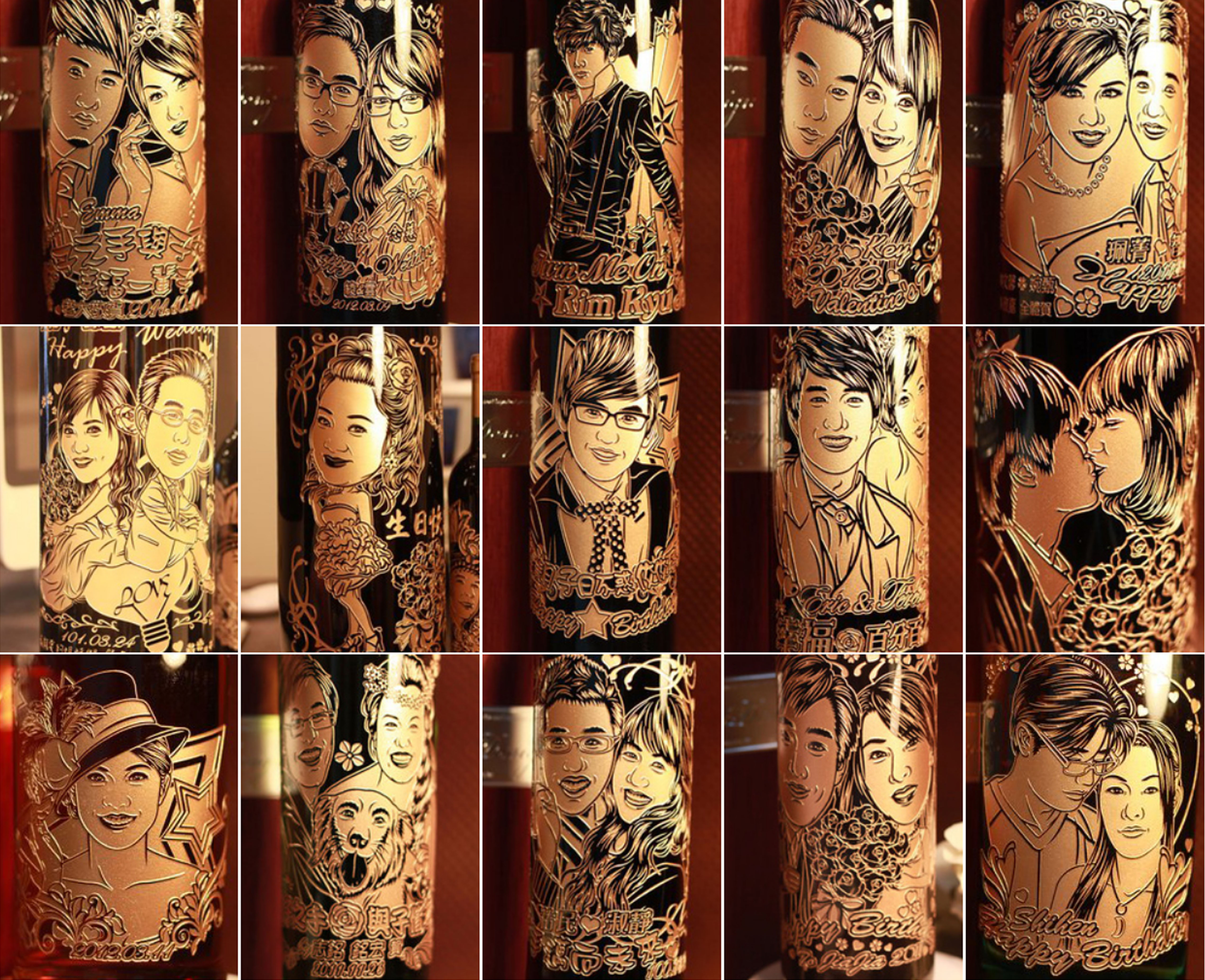 宥恩工作室 - 2010-2013
歐柏拉酒瓶雕刻，人像繪製設計師
圖片來源
http://www.obera.com.tw/