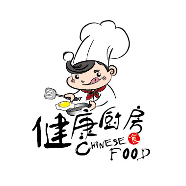 菁菁梧貳設計工作室（Ｇ.G One Design Studio) - logo設計(插畫)/台南健康廚房