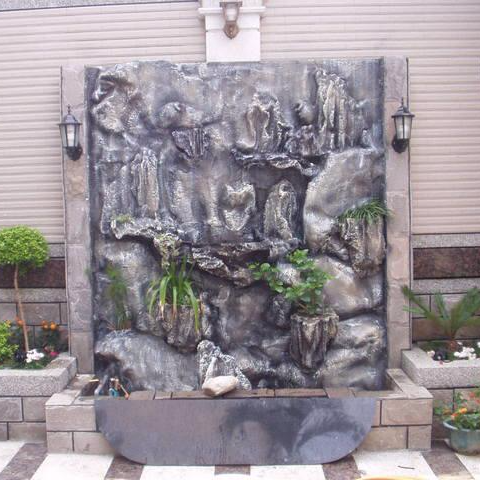 尚邑數位影像輸出 - 玻璃纖維伏貼式假山造型