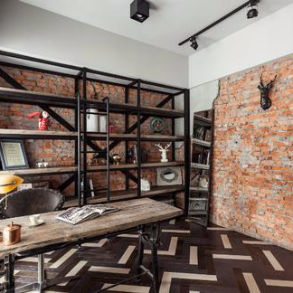 翎豪建築及空間設計 - 現代工業風格。(服務項目:客廳整體規劃及家具、飾品及家具等選擇)