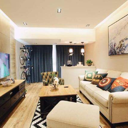 水電職人工作室 - 舒適風客廳裝潢