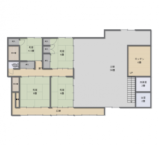 【SALE】「土蔵と途轍もなく広い土間のある三階建て古民家」4DK＋蔵＋物置+畑＋α（建物256.37㎡※母屋部分のみ/土地599.61㎡）/山梨市牧丘町・牧平エリア 870万円