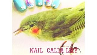 NAIL CALLA LILY