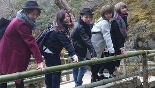 社員旅行で京都の一コマ
