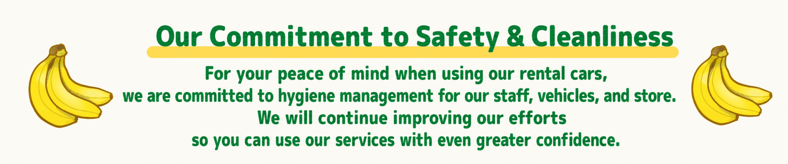 Efforts to ensure safety and cleanliness
