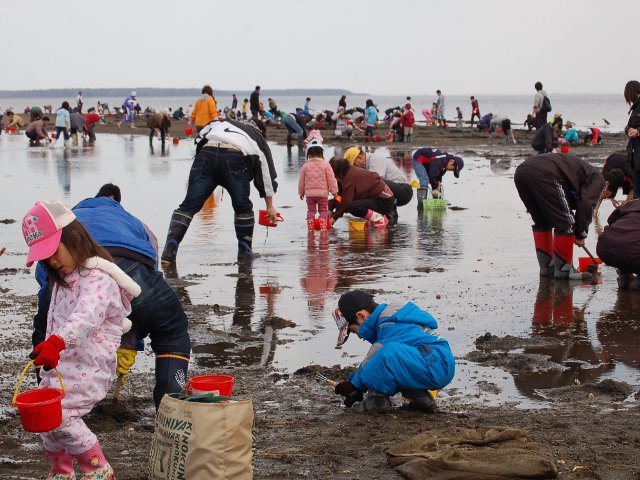 尾岱沼ふれあいキャンプ場 潮干狩りフェスティバル(北海道/野付郡別海町)