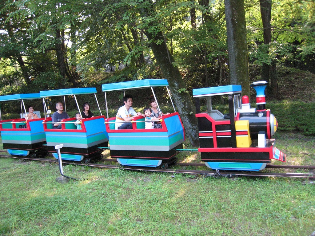 青いミニSL/青梅鉄道公園(東京都)