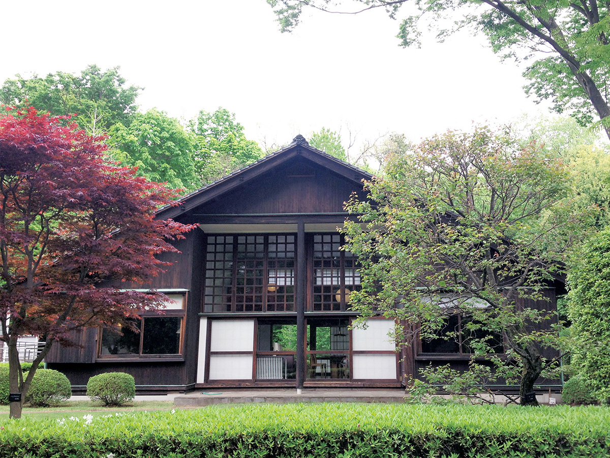 近代建築家前川國男の自邸の外観/江戸東京たてもの園(東京都/小金井市)