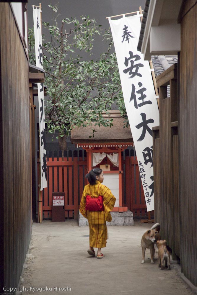 江戸時代の大阪の町並みを再現した9階/大阪くらしの今昔館(大阪市)