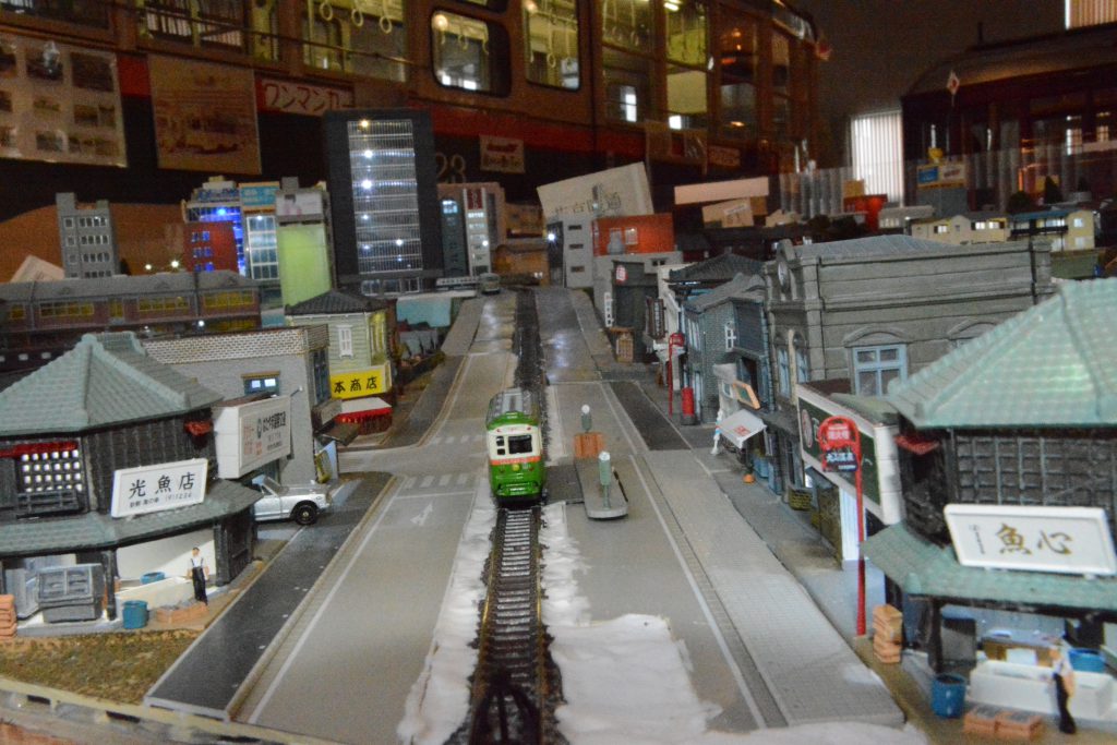 仙台市電が走っていた街のジオラマ模型/仙台市電保存館(宮城県/仙台市)